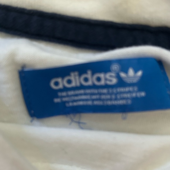 White and orange Adidas Original Short sleeve Tee shirt - Picture 3 of 3